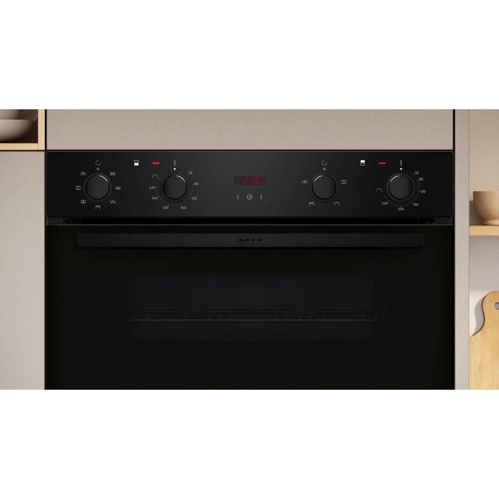 Neff N30 CircoTherm Built In Double Oven U1DCC0AK3B – Black