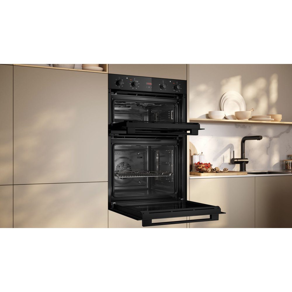 Neff N30 CircoTherm Built In Double Oven U1DCC0AK3B – Black