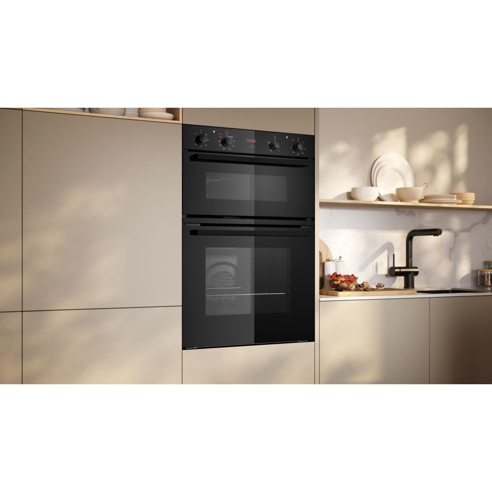 Neff N30 CircoTherm Built In Double Oven U1DCC0AK3B – Black
