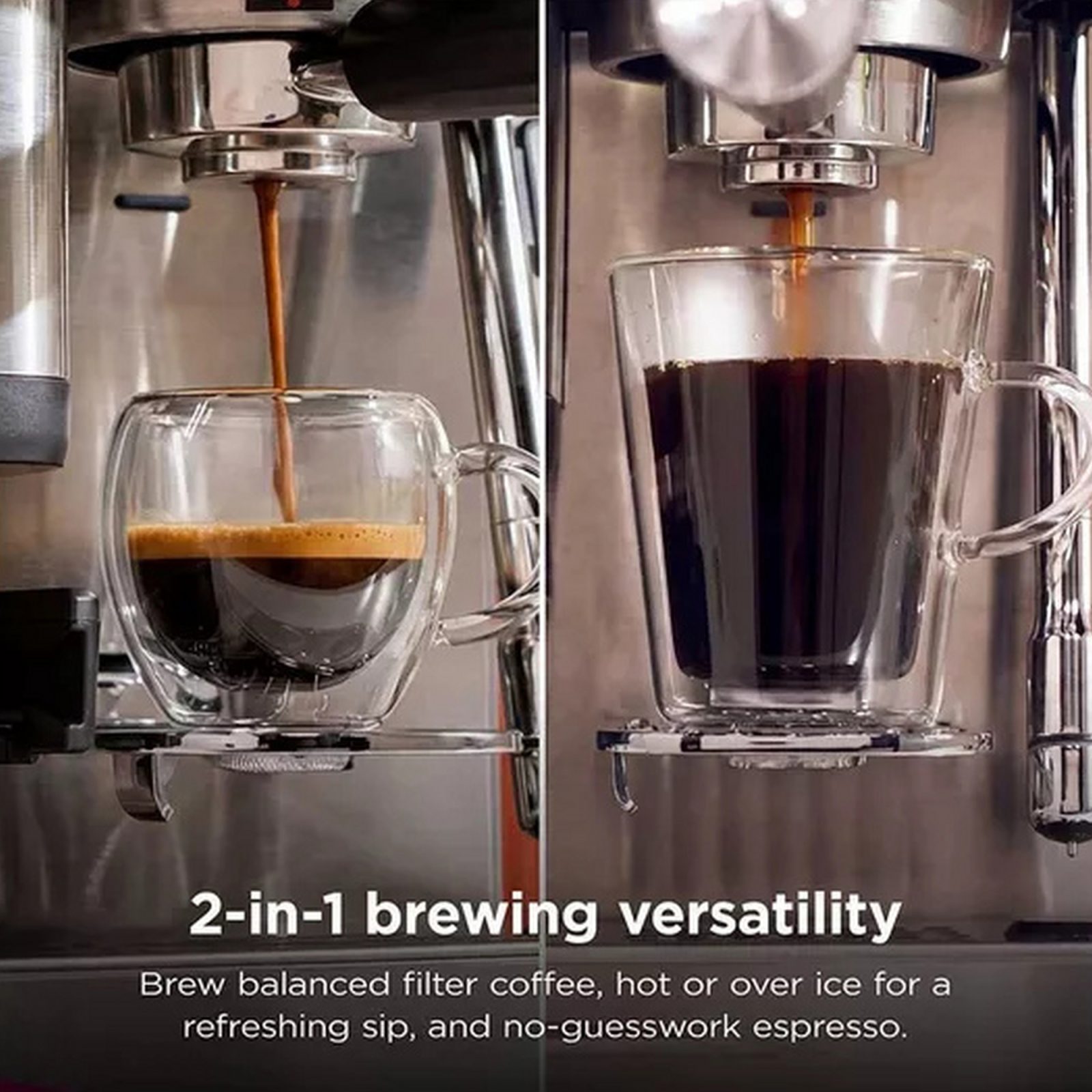 Ninja Luxe Café MINI Espresso Machine ES701UK - Black/ Silver