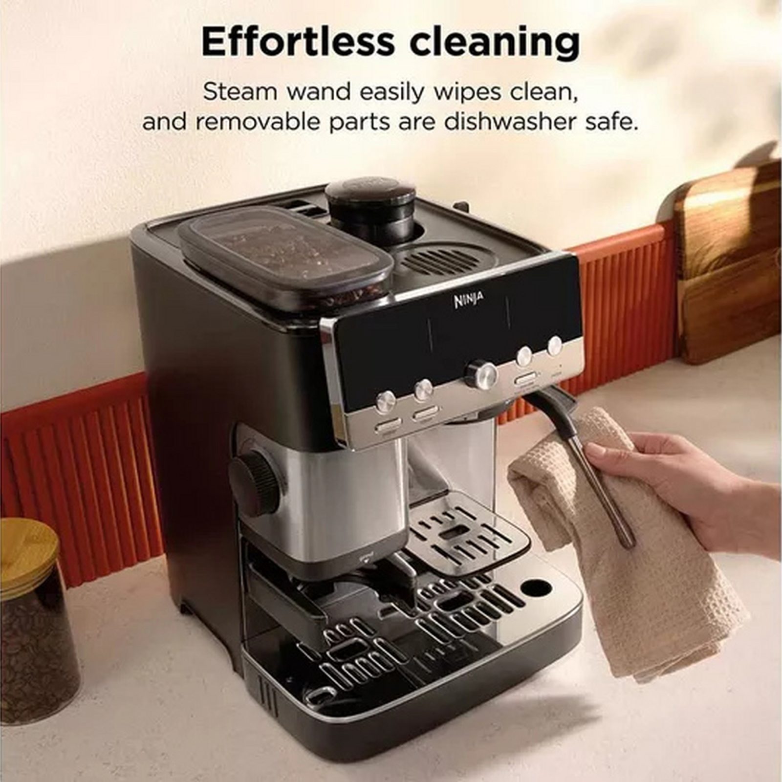 Ninja Luxe Café MINI Espresso Machine ES701UK - Black/ Silver