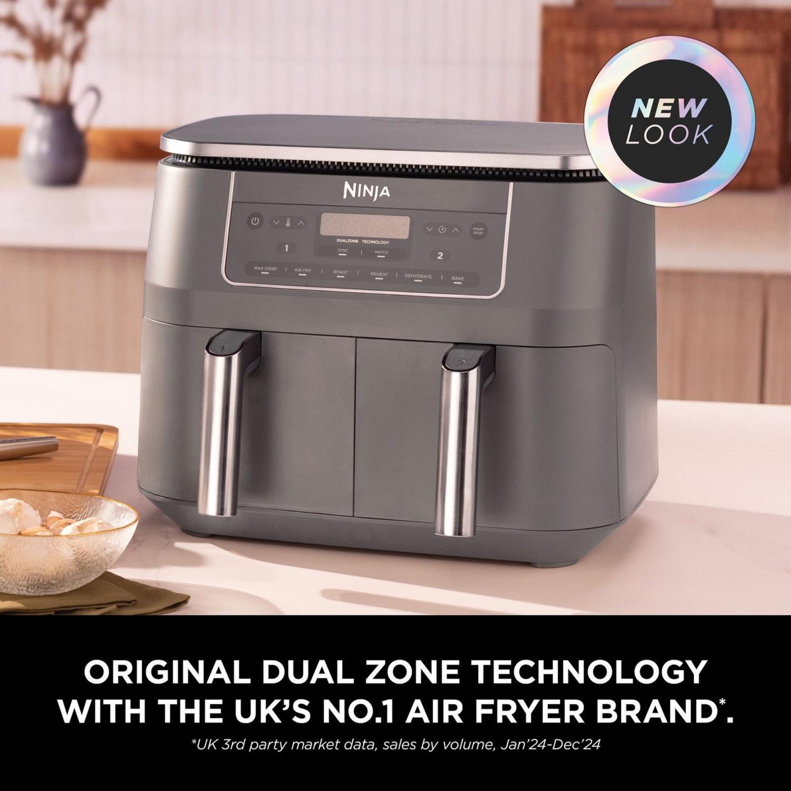 Ninja Dual Zone 7.6L Air Fryer DZ300UK – Grey