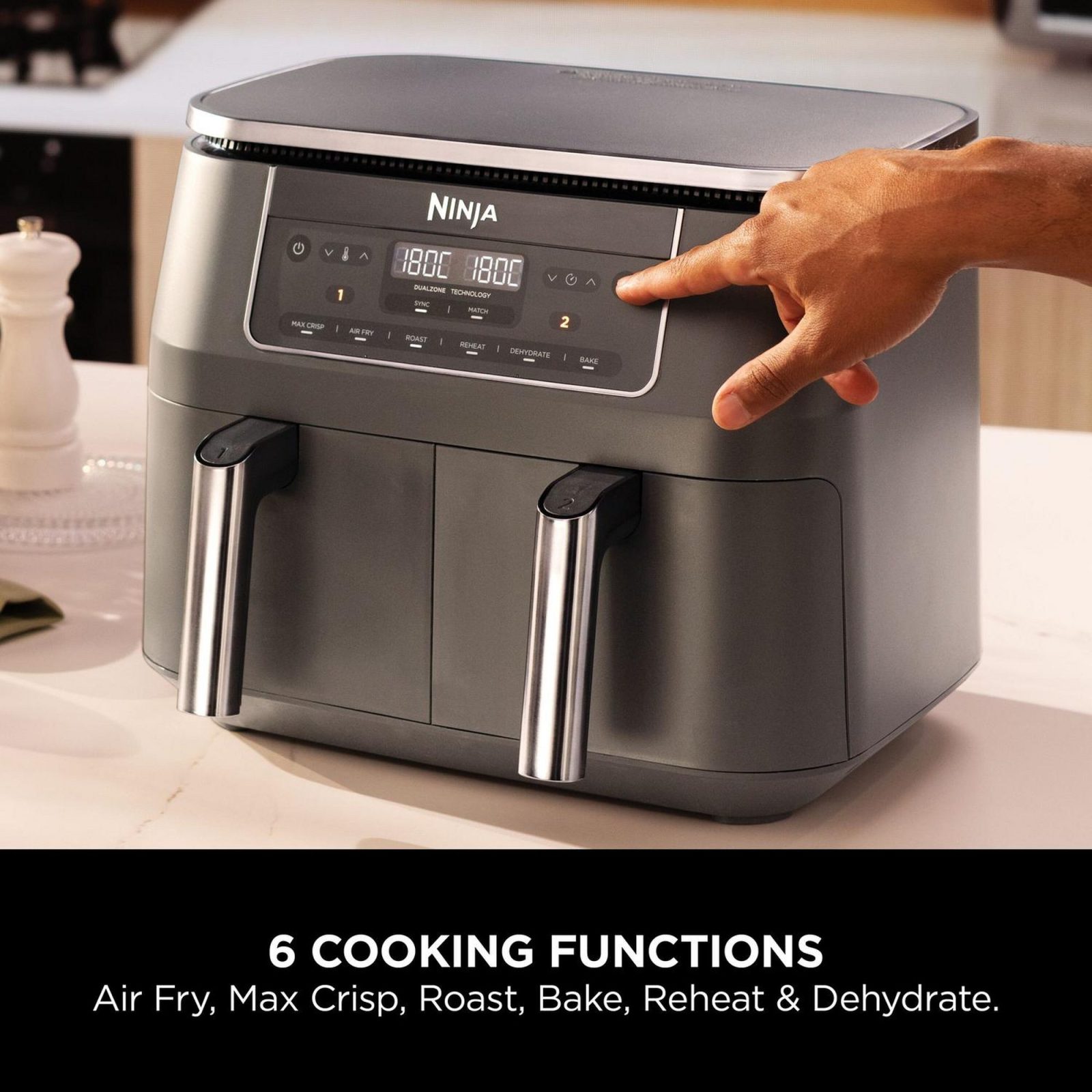 Ninja Dual Zone 7.6L Air Fryer DZ300UK – Grey