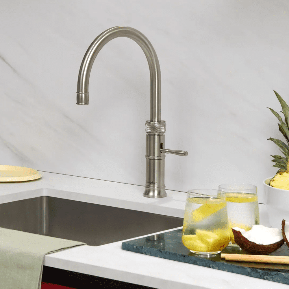 Quooker CFNRSST Combi+ Classic Fusion Round Boiling Water Tap COMBI+ CLASSIC FUSION ROUND SS – STAINLESS STEEL