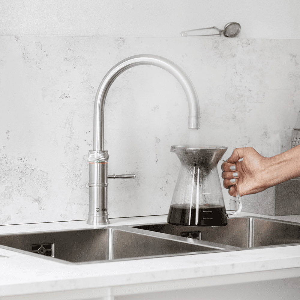 Quooker CFNRSST Combi+ Classic Fusion Round Boiling Water Tap COMBI+ CLASSIC FUSION ROUND SS – STAINLESS STEEL