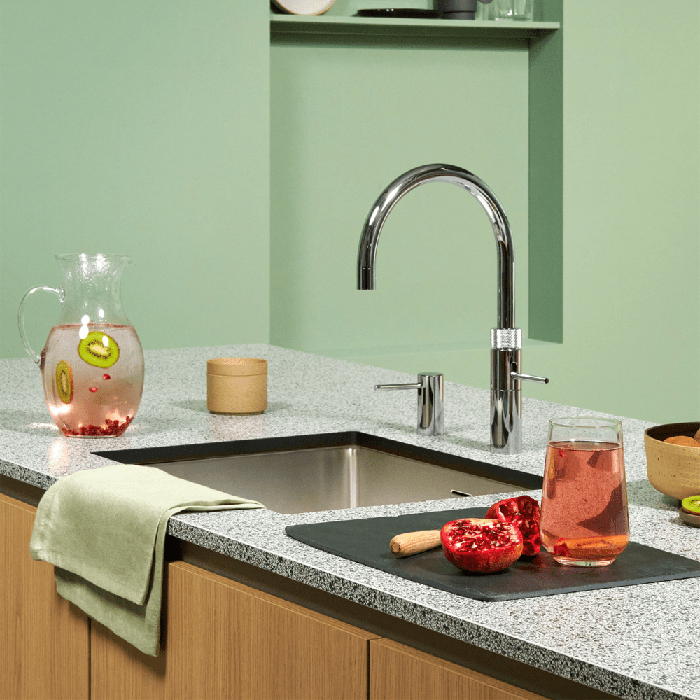 Quooker FNRCHR Combi+ Fusion Round Boiling Water Tap COMBI+ FUSION ROUND CHROME – CHROME