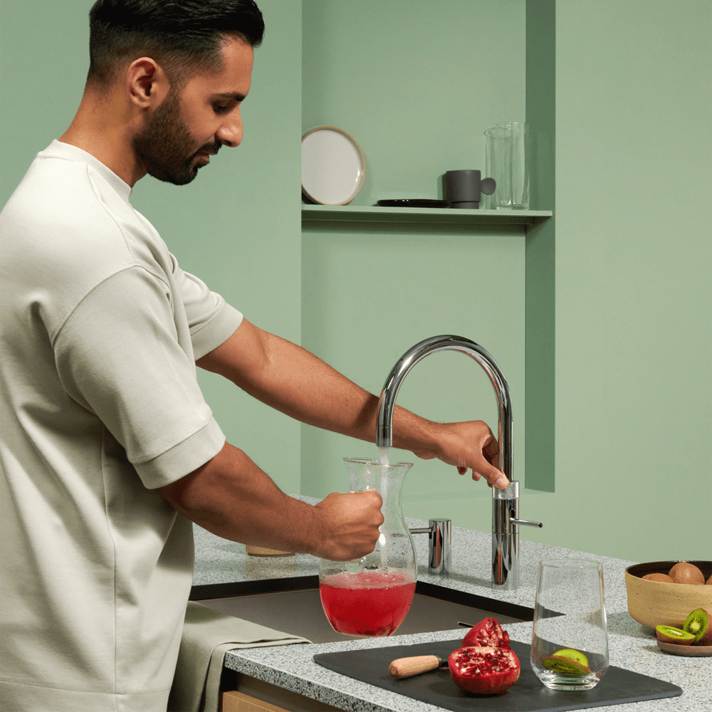 Quooker FNRCHR Combi+ Fusion Round Boiling Water Tap COMBI+ FUSION ROUND CHROME – CHROME