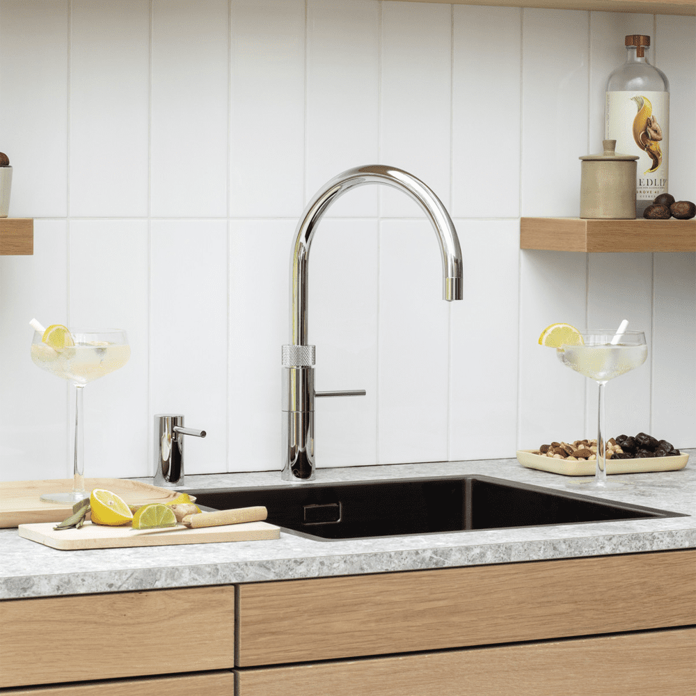 Quooker FNRCHR Combi+ Fusion Round Boiling Water Tap COMBI+ FUSION ROUND CHROME – CHROME