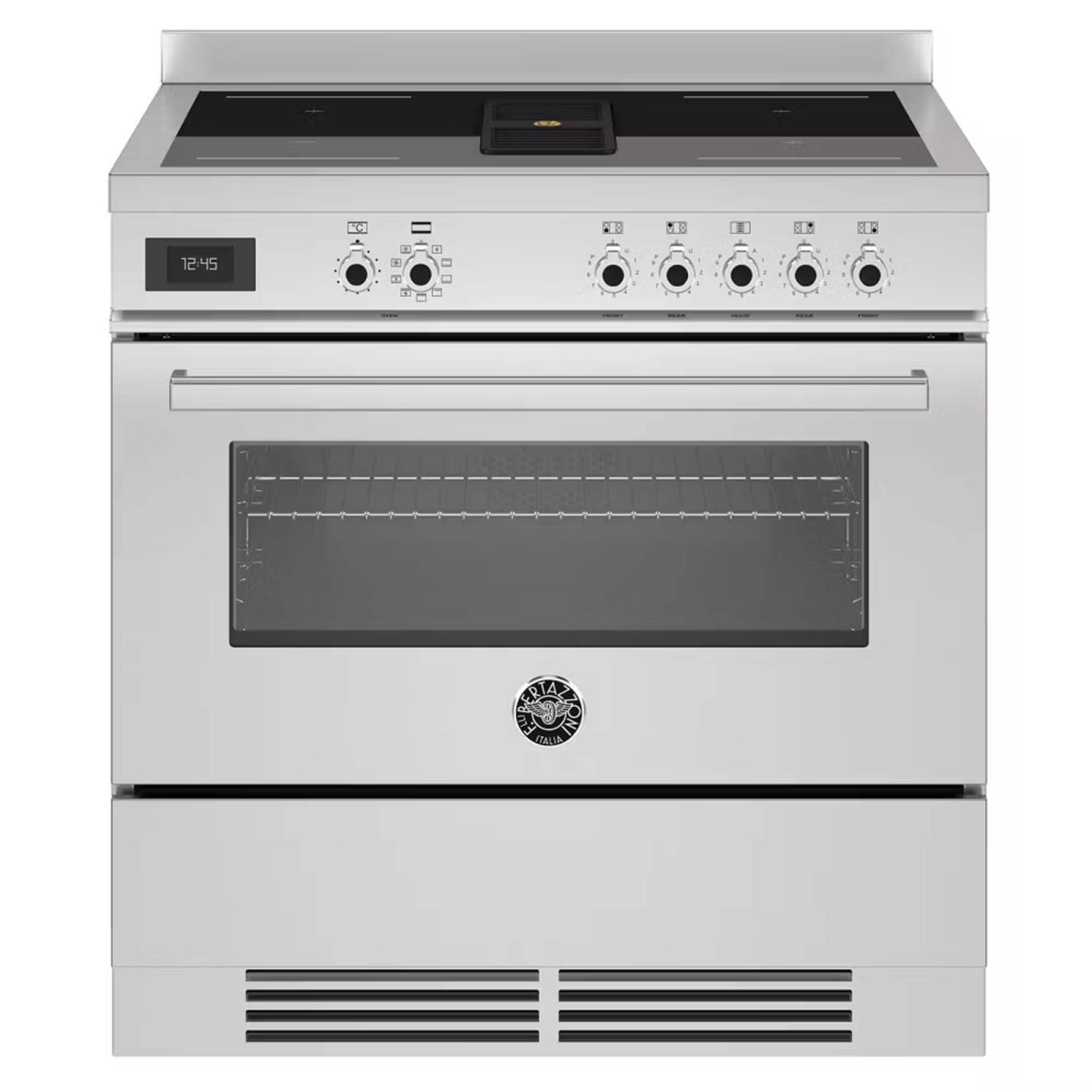 Bertazzoni 90cm Professional Air-Tec Induction Range Cooker With Integrated Extraction PROCH94I1EXT – Stainless Steel