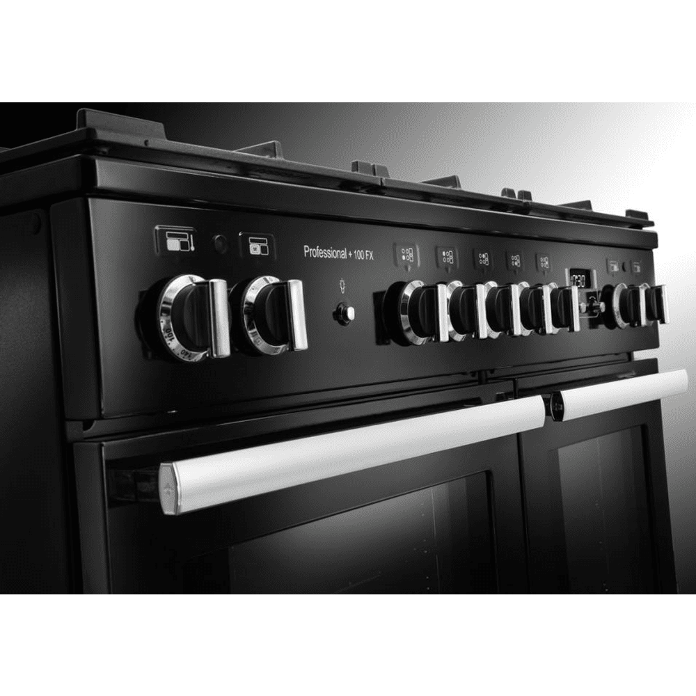 Rangemaster Professional Plus FX 100cm Dual Fuel Range Cooker 123350 PROPL100FXDFFGB/C – Black