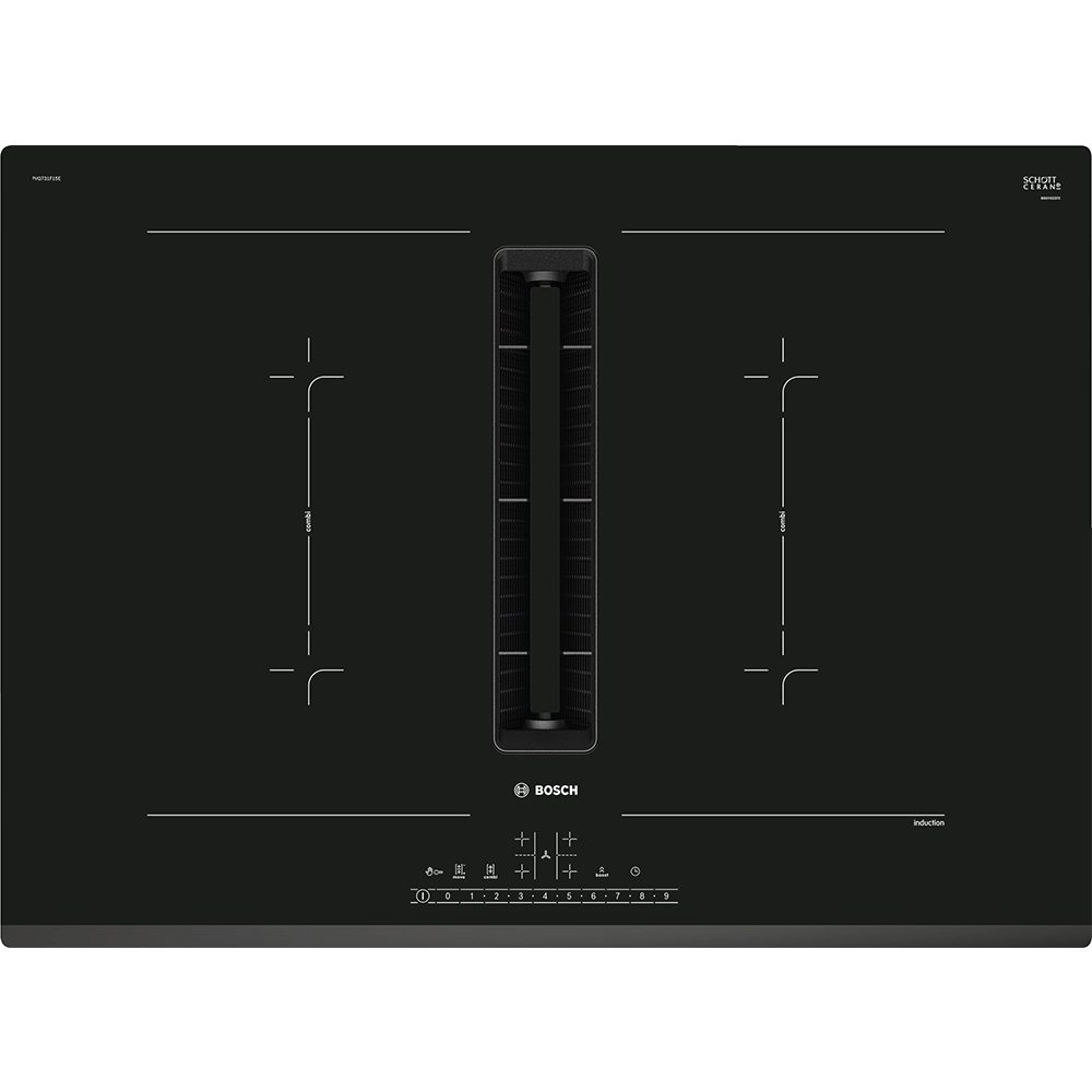 Bosch PVQ731F15E Series 6 70cm Air Venting CombiZone Induction Hob – BLACK