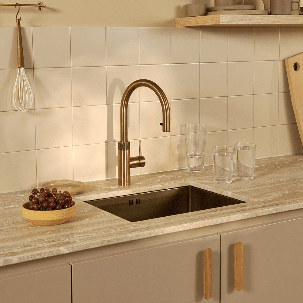 Quooker FXRPTN Combi Flex Boiling Water Tap COMBI 2.2 FLEX PTN – PATINATED BRASS