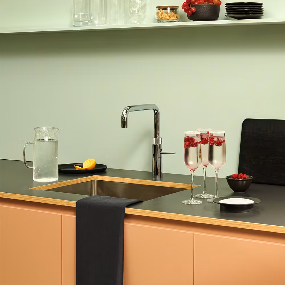 Quooker Square Fusion 3-in-1 Boiling Water Tap PRO3 FUSION SQUARE CHROME FNSCHR – Chrome