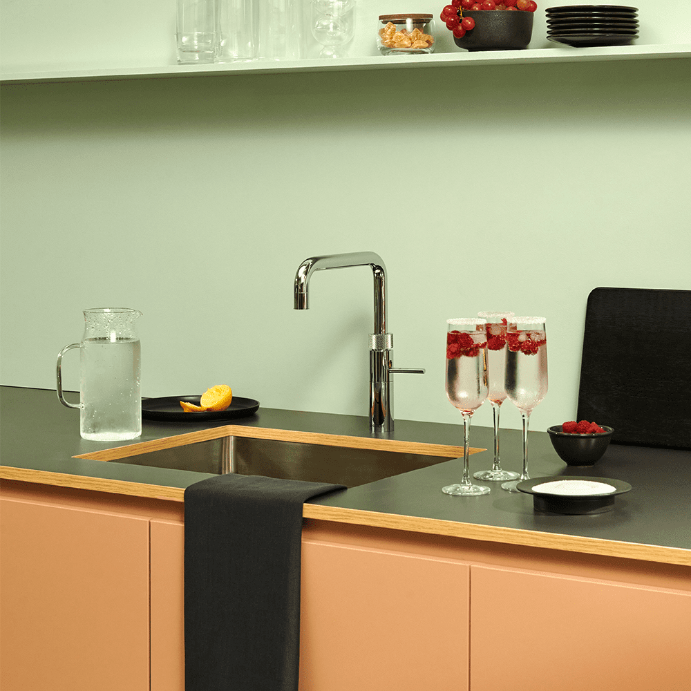 Quooker Square Fusion 3-in-1 Boiling Water Tap PRO3 FUSION SQUARE CHROME FNSCHR – Chrome