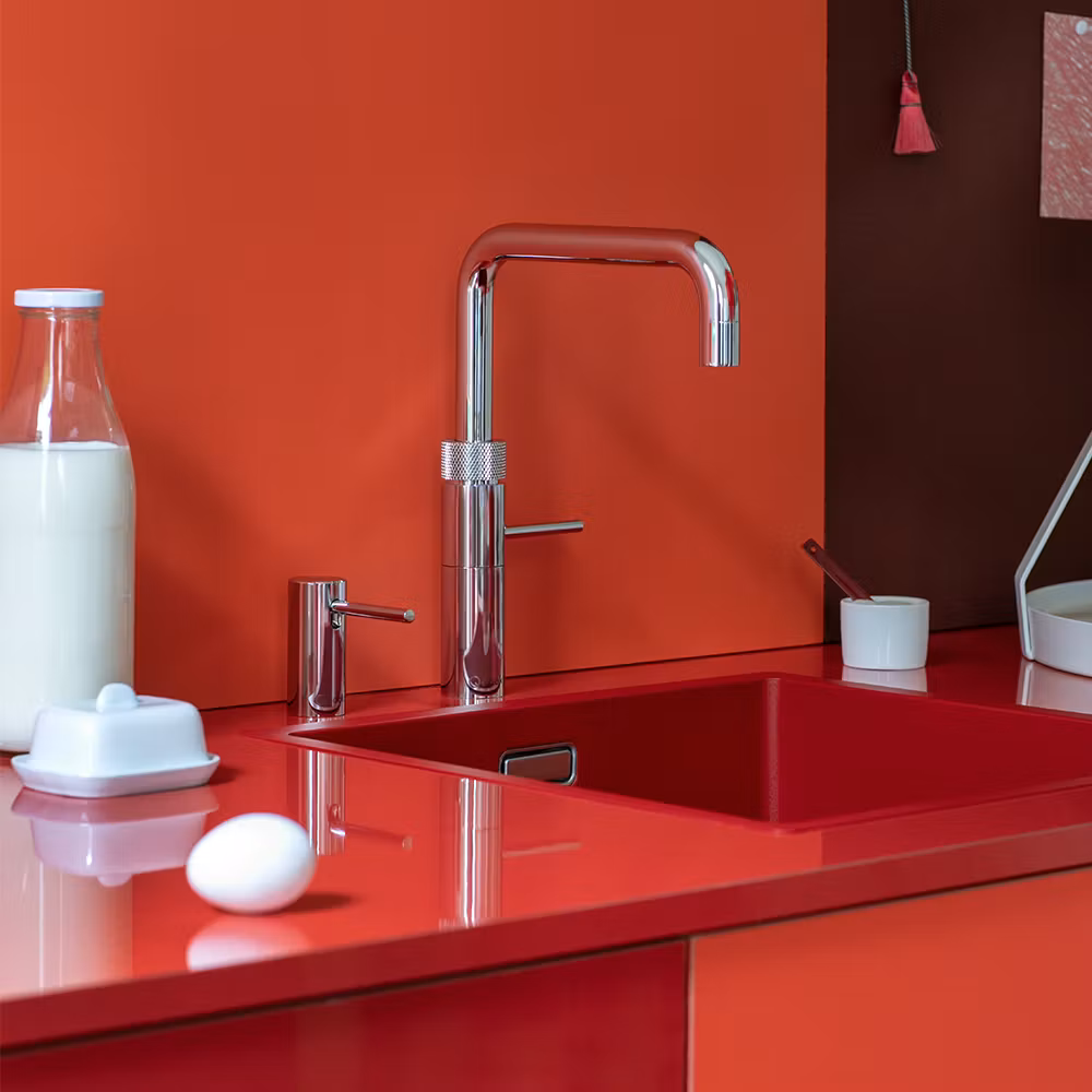 Quooker Square Fusion 3-in-1 Boiling Water Tap PRO3 FUSION SQUARE CHROME FNSCHR – Chrome