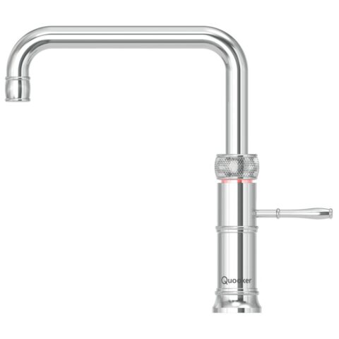 Quooker  CFNSCHR Classic Square Fusion 3-in-1 Boiling Water Tap PRO3 CLASSIC FUSION SQUARE CHROME – CHROME.