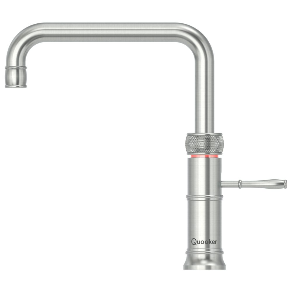 Quooker CFNSSST Classic Square Fusion 3-in-1 Boiling Water Tap PRO3 CLASSIC FUSION SQUARE SS – STAINLESS STEEL.