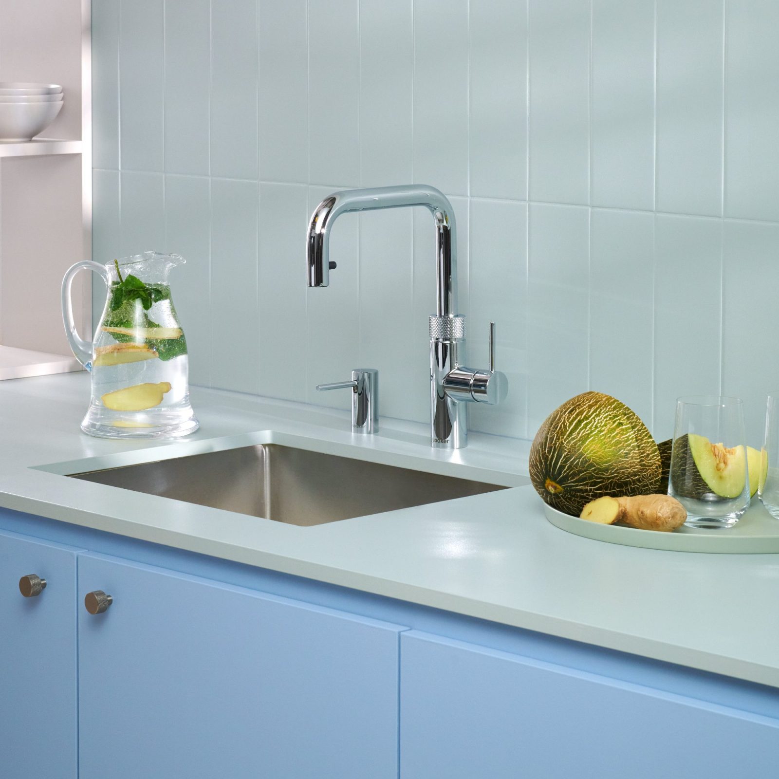 Quooker FXSCHR Combi+ Flex Square Boiling Water Tap COMBI+ FLEX SQUARE CHROME – CHROME.