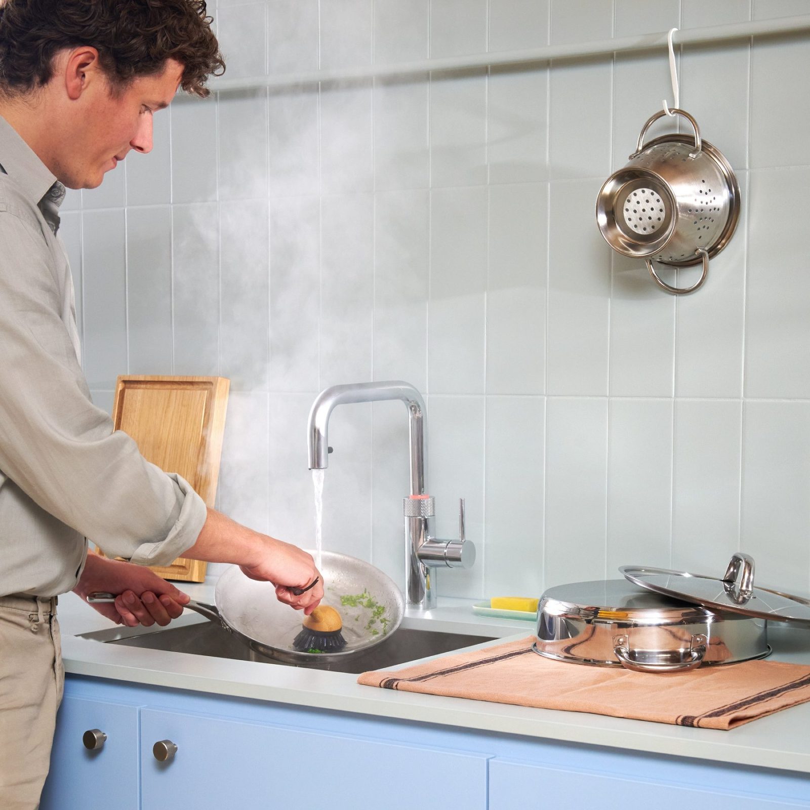 Quooker FXSCHR Combi+ Flex Square Boiling Water Tap COMBI+ FLEX SQUARE CHROME – CHROME.