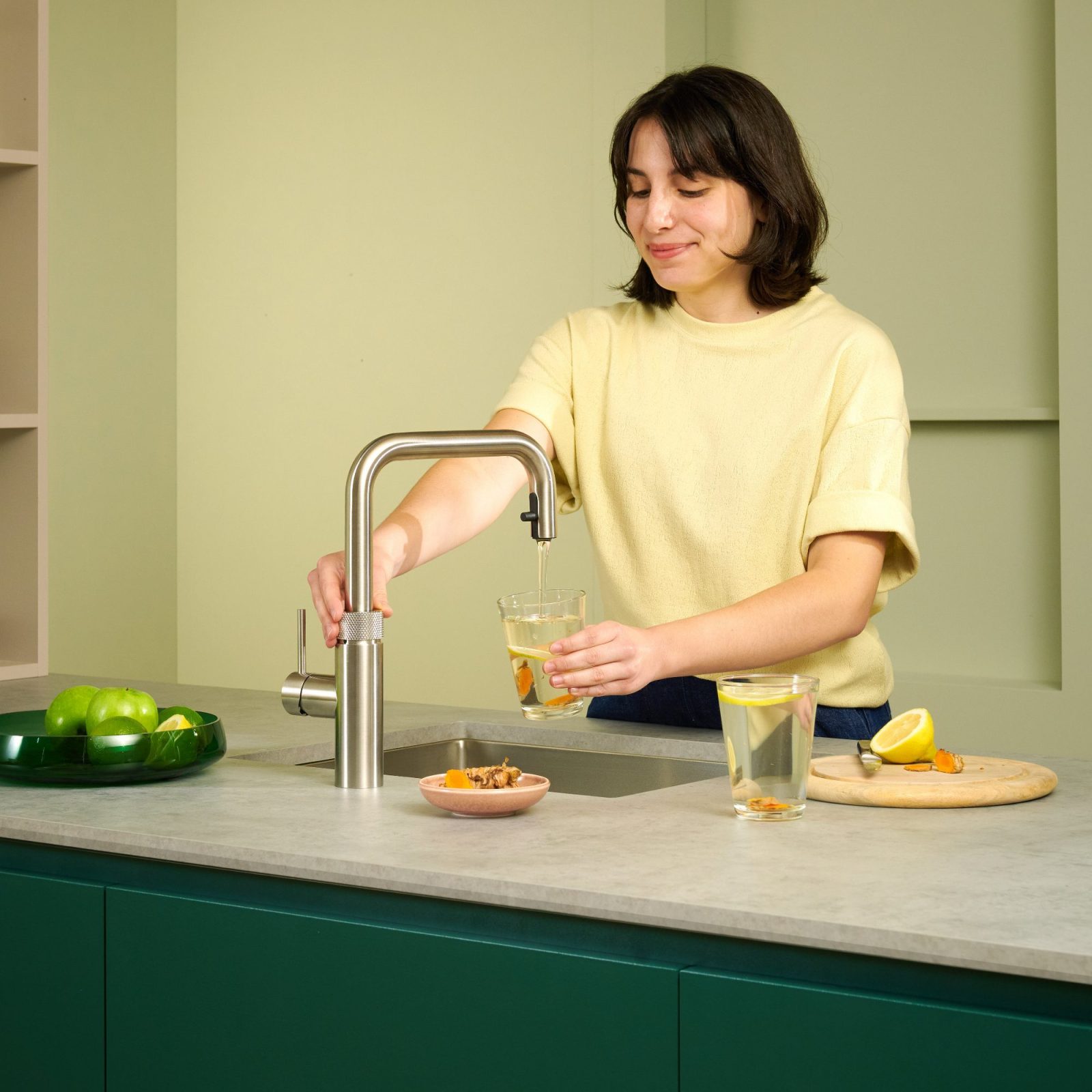 Quooker FXSSST Combi Flex Square Boiling Water Tap COMBI 2.2 FLEX SQUARE SS – STAINLESS STEEL