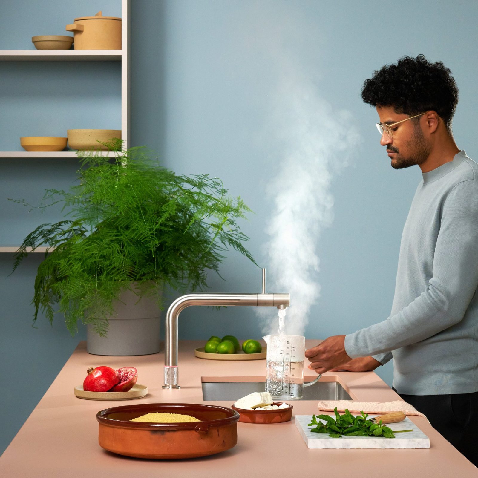 Quooker FTSST Combi Front Boiling Water Tap COMBI 2.2 FRONT RVS – STAINLESS STEEL