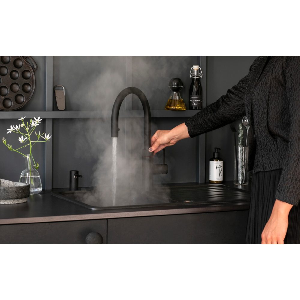 Quooker Flex 3-in-1 Boiling Water Tap PRO3 FLEX BLK FXRBLK – Black