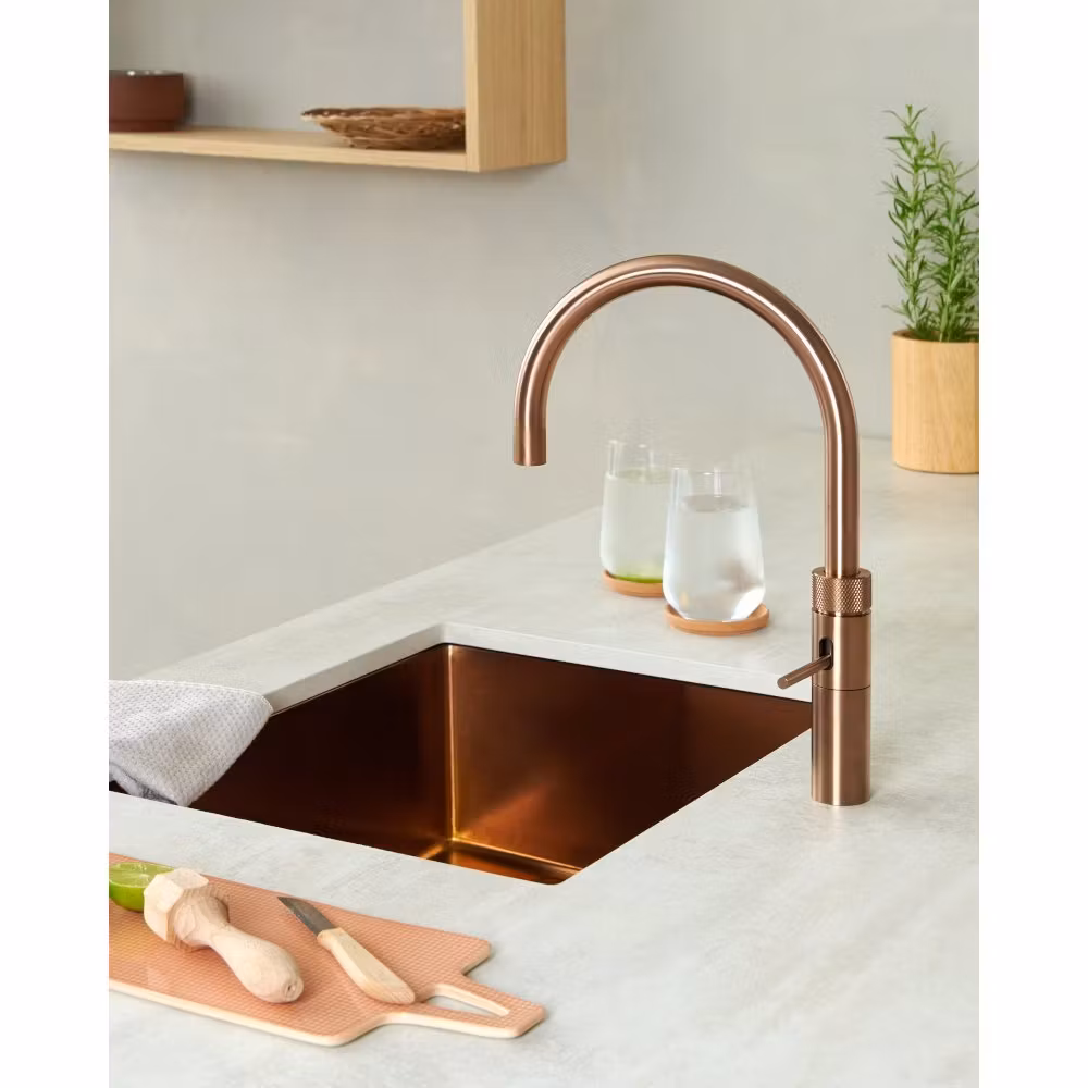 Quooker Combi+ Fusion Round Boiling Water Tap COMBI+ FUSION ROUND ROSE COPPER FNRRCO – Rose Copper