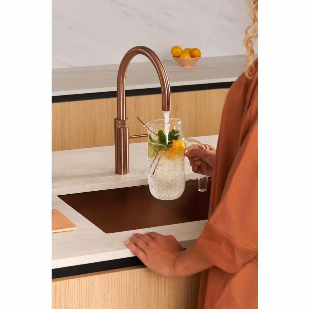 Quooker Combi+ Fusion Round Boiling Water Tap COMBI+ FUSION ROUND ROSE COPPER FNRRCO – Rose Copper