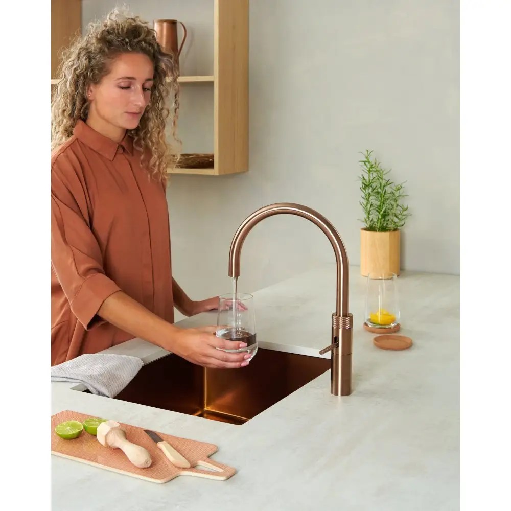 Quooker Combi+ Fusion Round Boiling Water Tap COMBI+ FUSION ROUND ROSE COPPER FNRRCO – Rose Copper