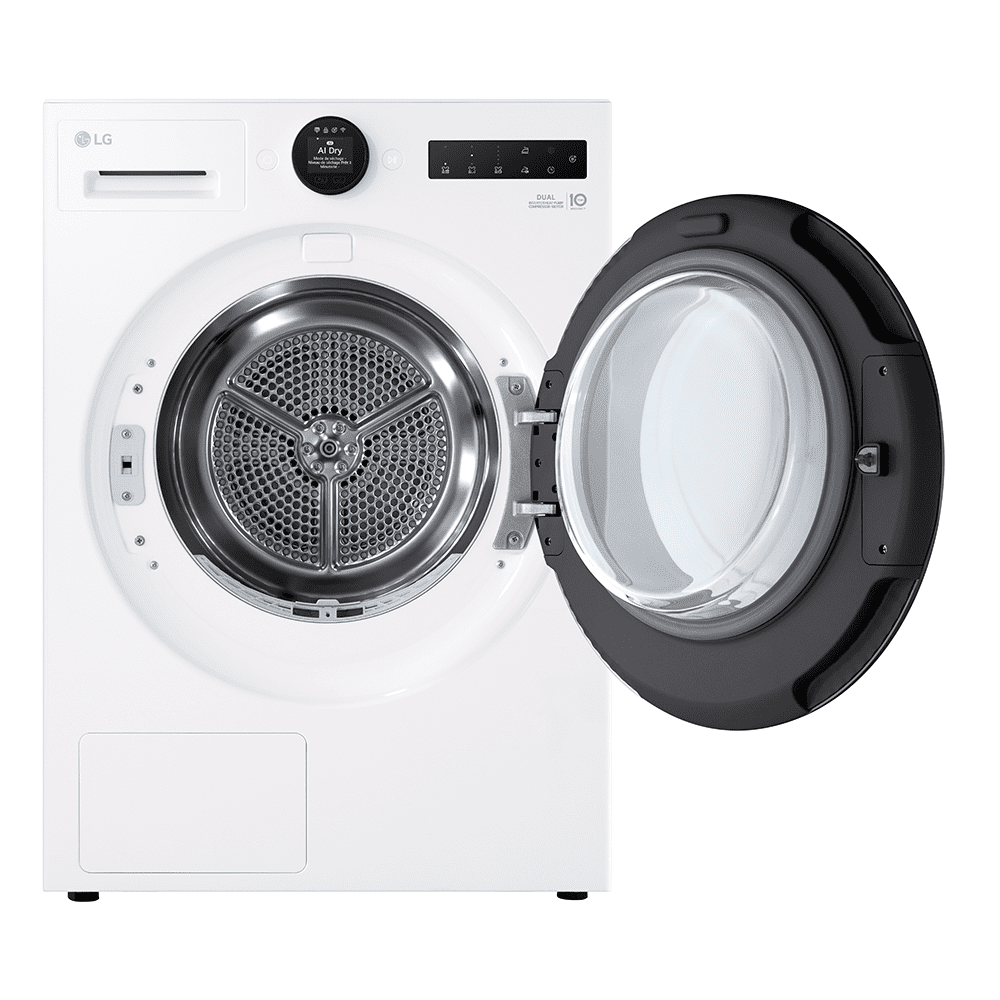 LG Series 7 AI Dry 9kg Heat Pump Tumble Dryer RHX7009TWB – White