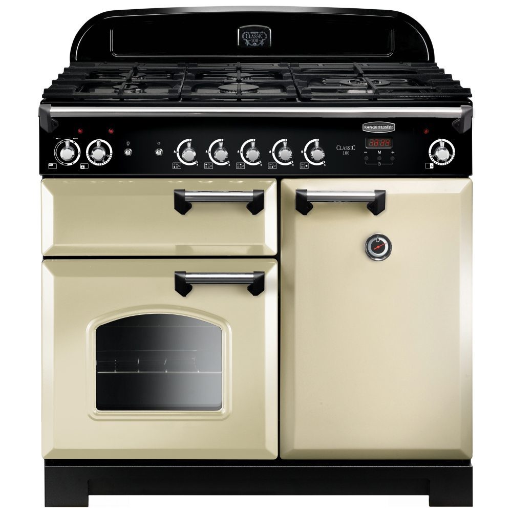 Rangemaster Classic 100cm Dual Fuel Range Cooker 116890 CLA100DFFCR/C – CREAM