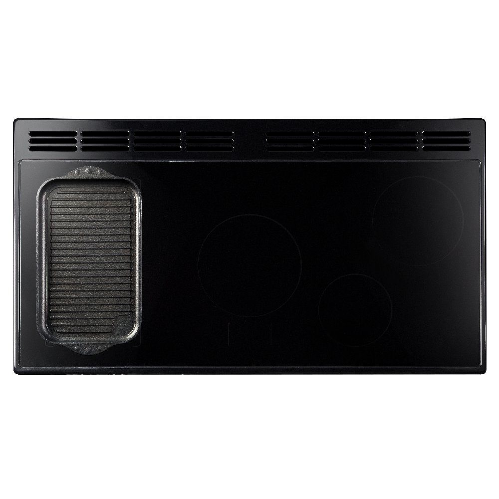 Rangemaster Classic Deluxe BC 110cm Induction Range Cooker Chrome Trim 14926 CLDLB110EIPCBL/CM1 – Charcoal Black