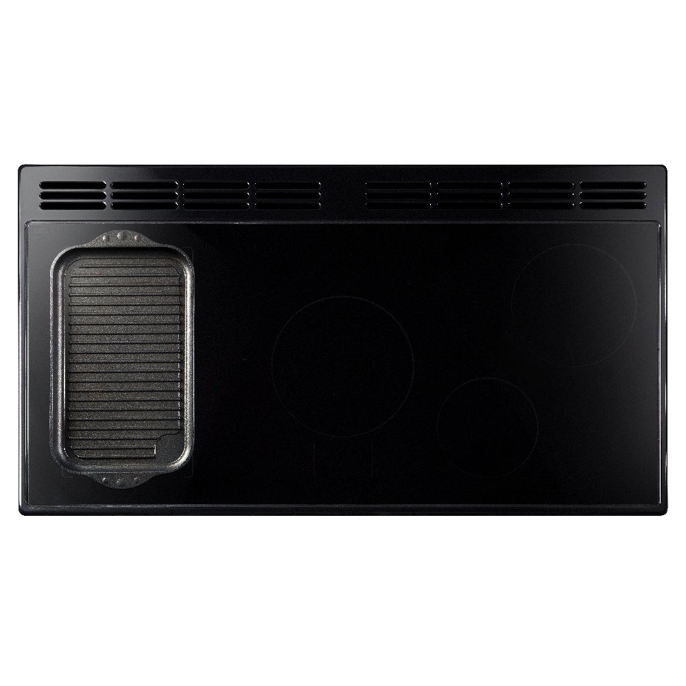 Rangemaster Classic Deluxe OC 110cm Induction Range Cooker Chrome Trim 14758 CLDLO110EIPCBL/CM1 – Charcoal Black