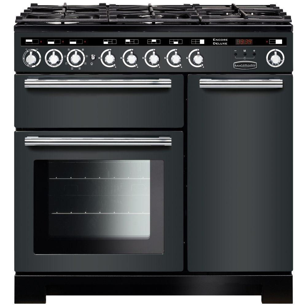 Rangemaster Encore 90cm Deluxe Dual Fuel Range Cooker 117190 EDL90DFFSL/C – Slate