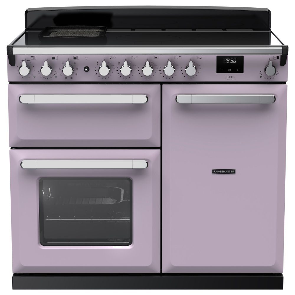 Rangemaster Estel Deluxe 100cm Induction Range Cooker With Chrome Trim 17859 ESDL100EIPHTH/CM1 – Heather