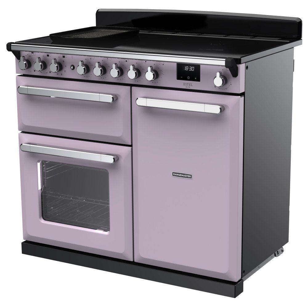 Rangemaster Estel Deluxe 100cm Induction Range Cooker With Chrome Trim 17859 ESDL100EIPHTH/CM1 – Heather