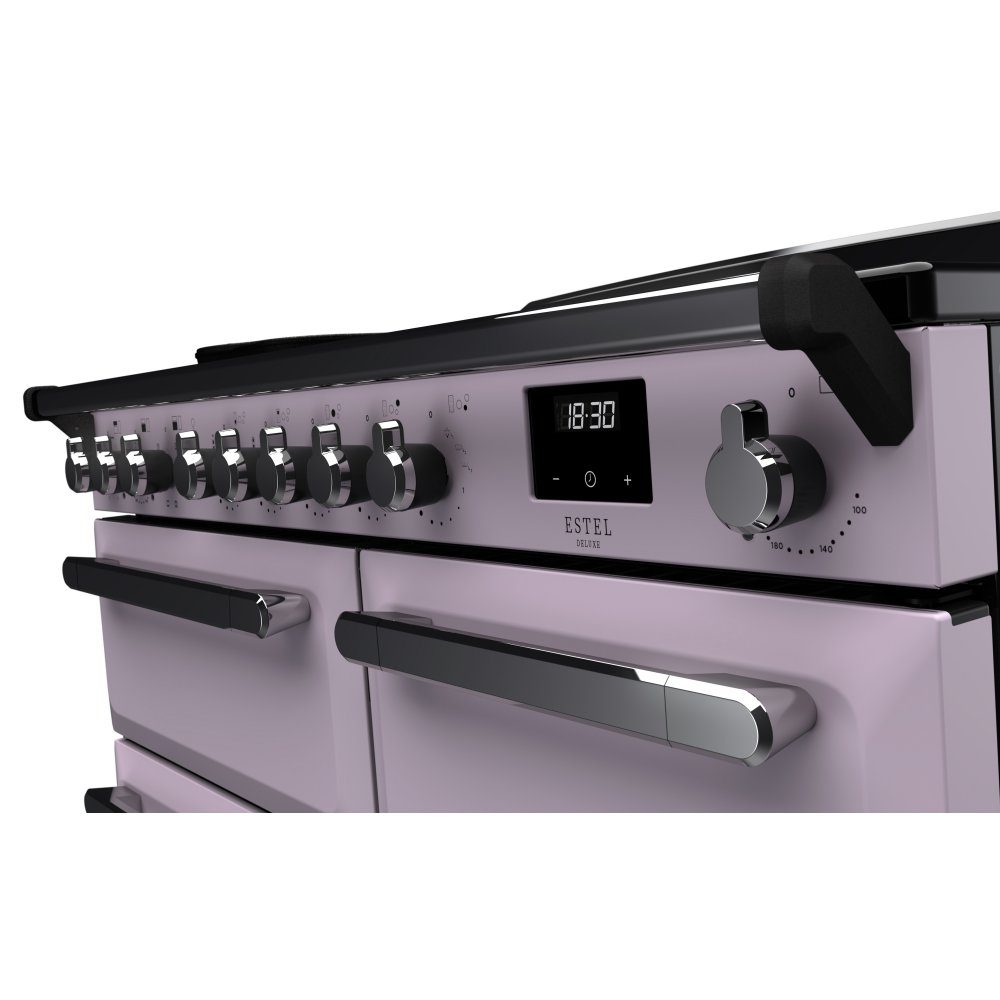 Rangemaster Estel Deluxe 100cm Induction Range Cooker With Chrome Trim 17859 ESDL100EIPHTH/CM1 – Heather