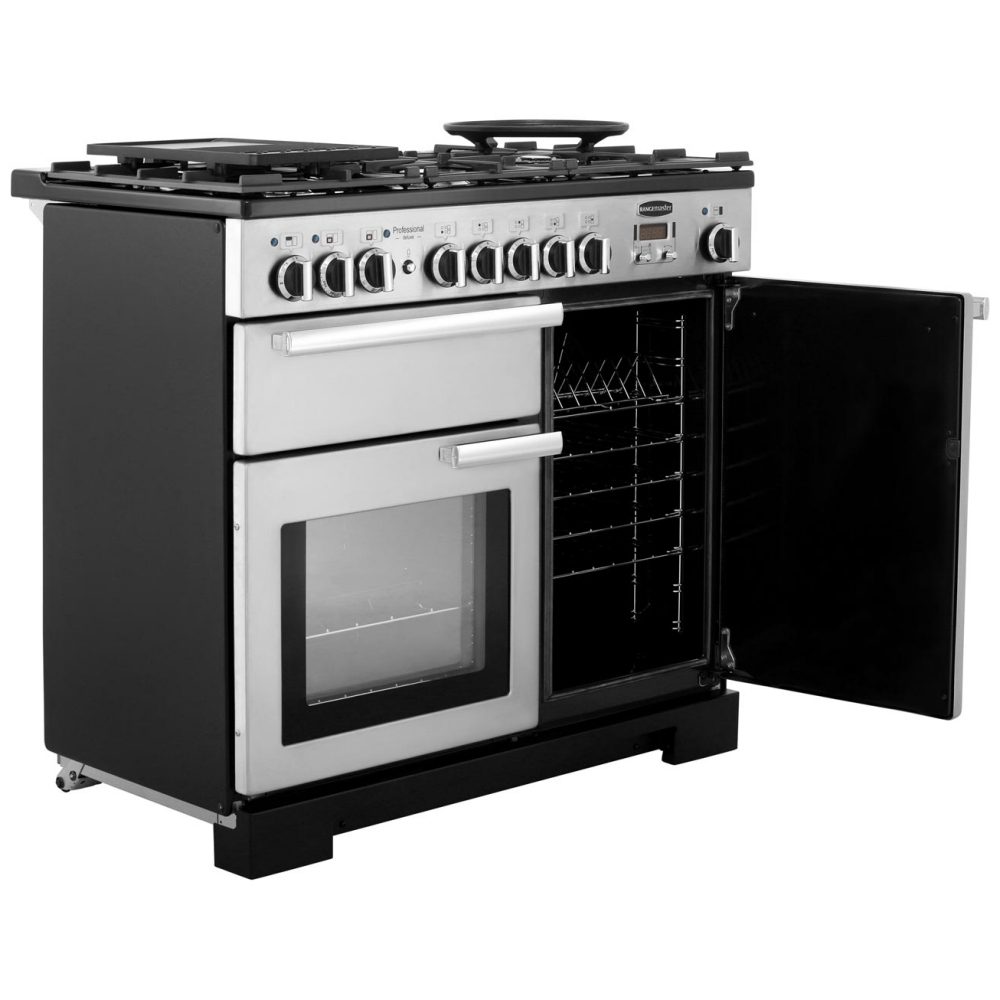 Rangemaster Professional Deluxe 100cm Dual Fuel Range Cooker 98950 PDL100DFFWH/C – White