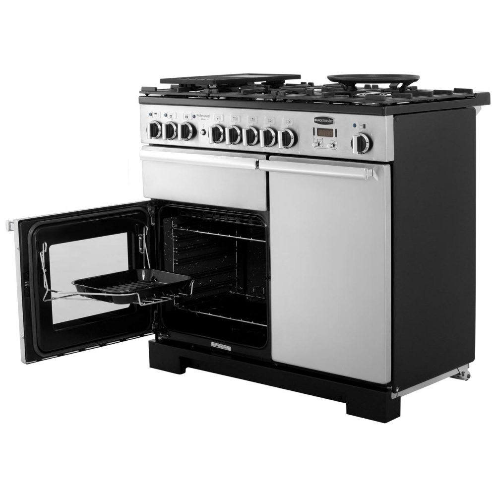 Rangemaster Professional Deluxe 100cm Dual Fuel Range Cooker 98950 PDL100DFFWH/C – White