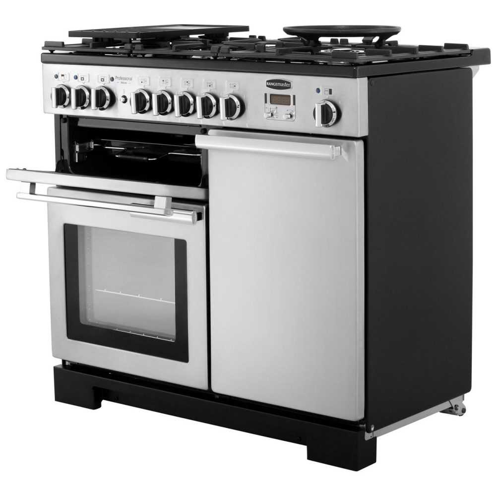 Rangemaster Professional Deluxe 100cm Dual Fuel Range Cooker 98950 PDL100DFFWH/C – White