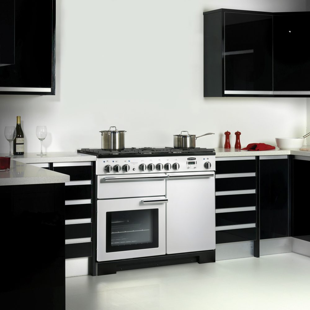 Rangemaster Professional Deluxe 100cm Dual Fuel Range Cooker 98950 PDL100DFFWH/C – White
