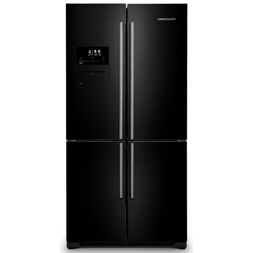 Rangemaster 127860 French Style 4 Door Fridge Freezer With Vacuum Sealer RSXSDL21BL/C – BLACK