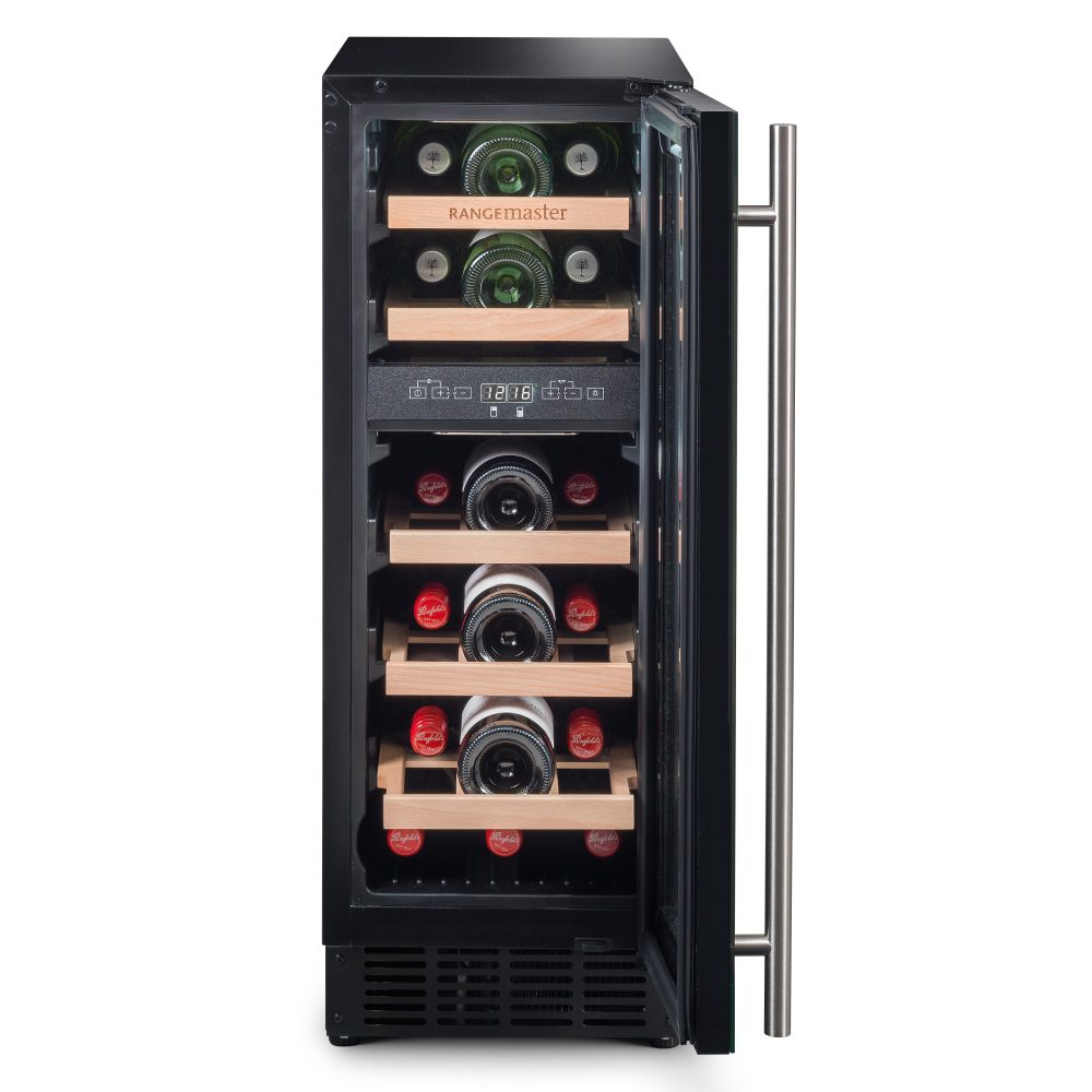 Rangemaster 30cm Undercounter Dual Zone Wine Cooler RWC3018BL/ – Black
