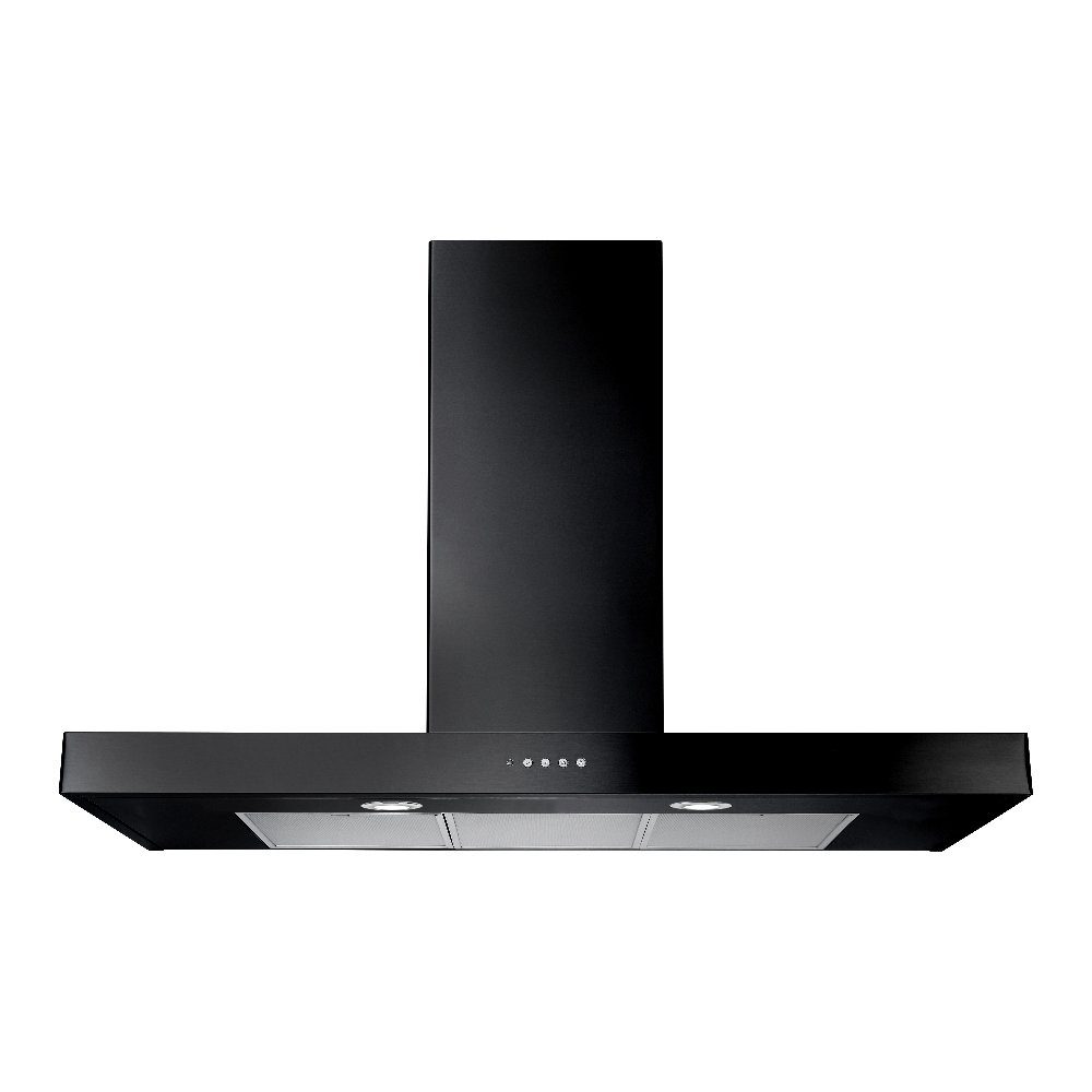 Rangemaster 110cm Flat Chimney Hood UHDF110BL/ – Black