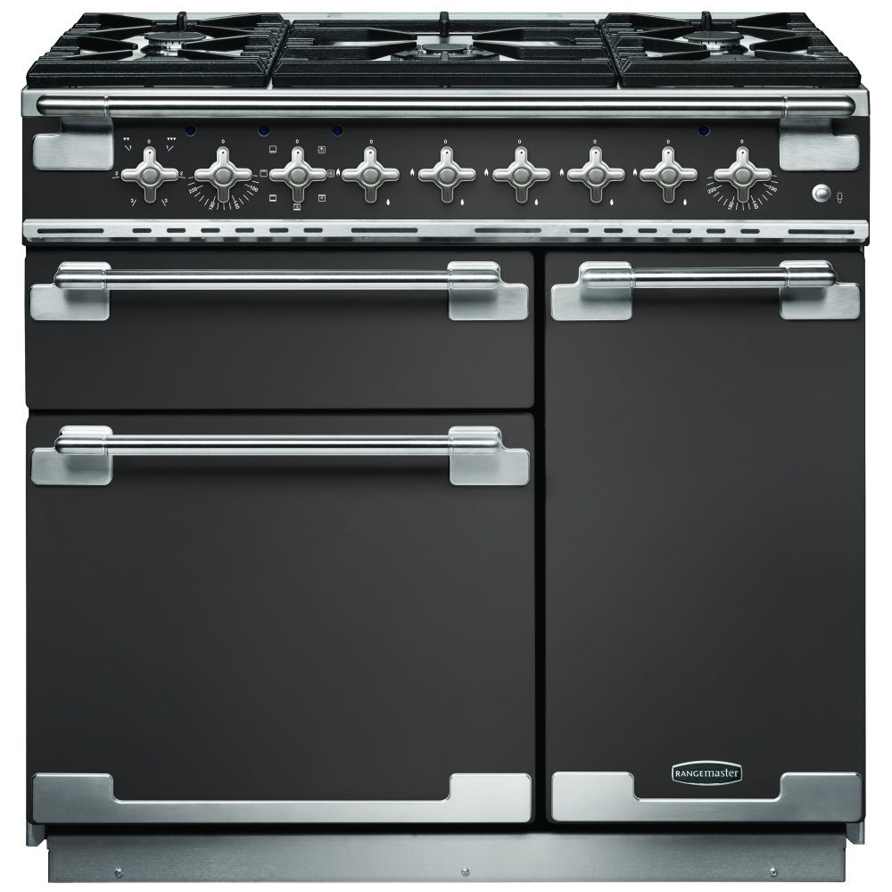 Rangemaster Elise 90cm Dual Fuel Range Cooker 108470 ELS90DFFSL/ – Slate