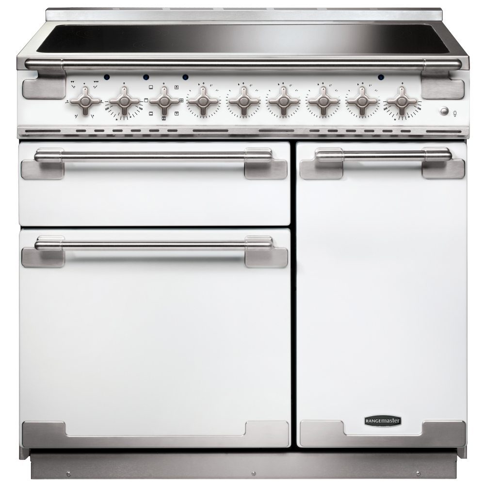Rangemaster Elise 90cm Induction Range Cooker 107940 ELS90EIWH/ – White