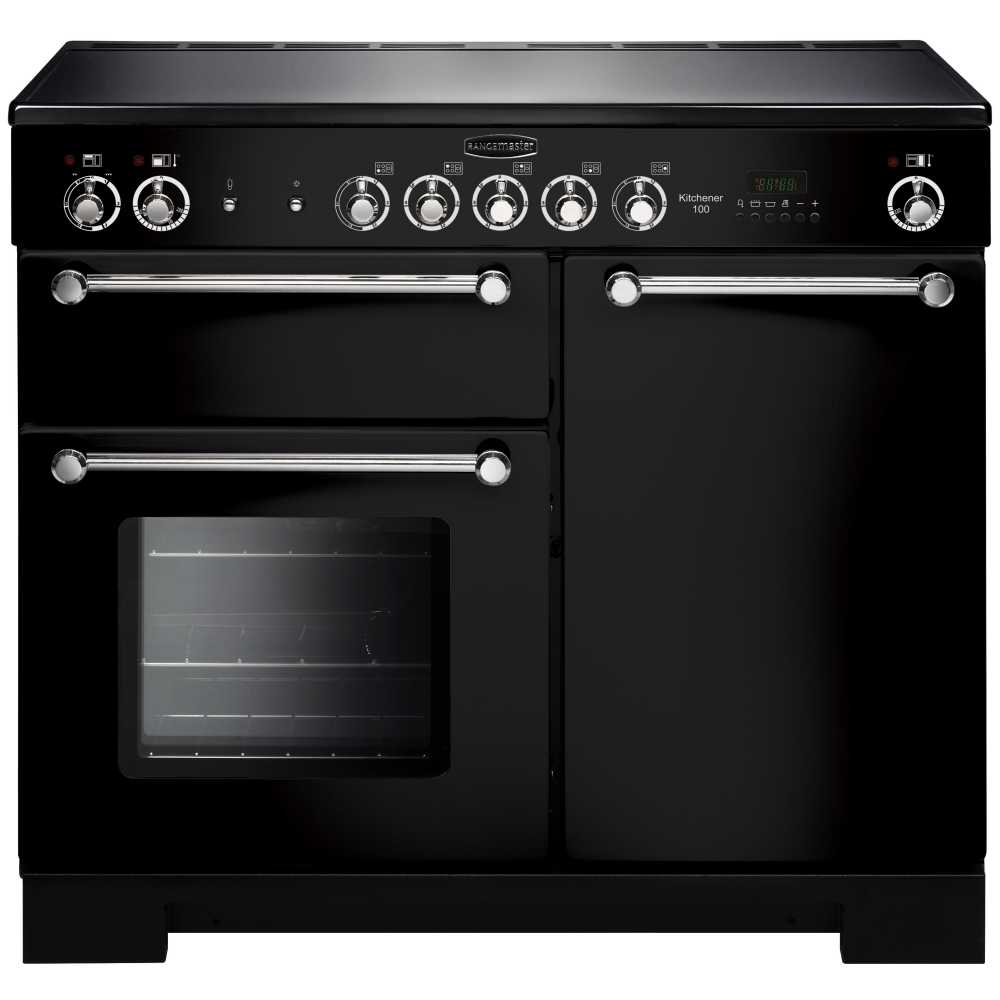 Rangemaster Kitchener 100cm Ceramic Range Cooker 112820 KCH100ECBL/C – Black