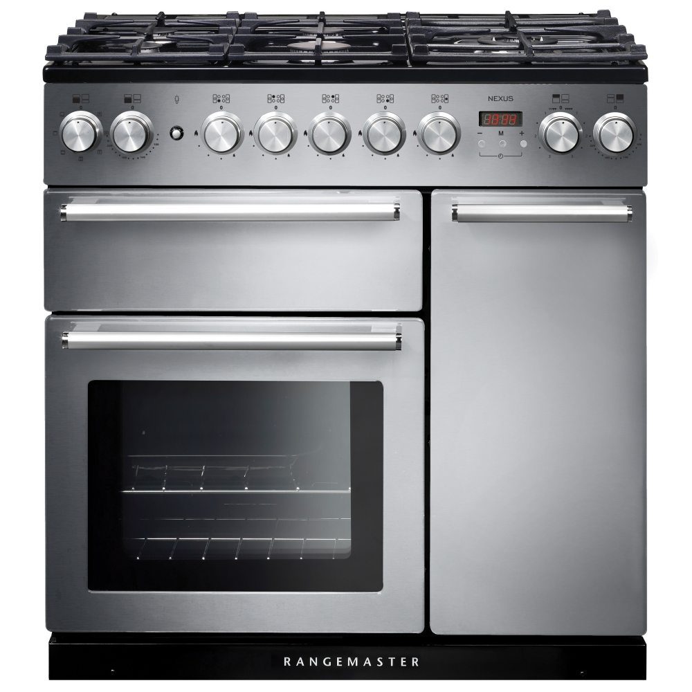 Rangemaster Nexus 90cm Dual Fuel Range Cooker 106130 NEX90DFFSS/C – STAINLESS STEEL