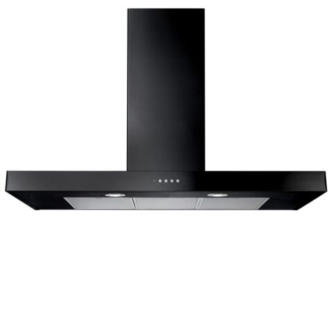 Rangemaster  110cm Flat Chimney Hood UNBHDS110BL/ – Black