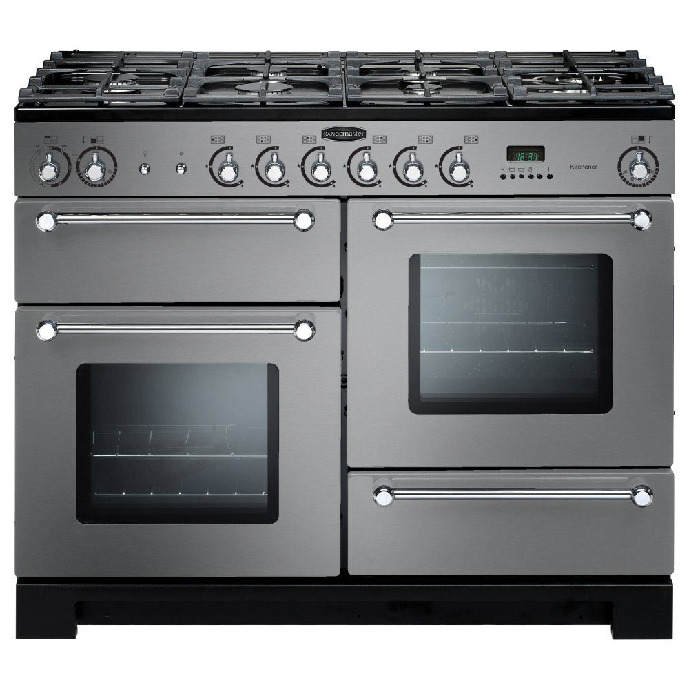 Rangemaster Kitchener 110cm Dual Fuel Range Cooker 98830 KCH110DFFSS/C – Stainless Steel